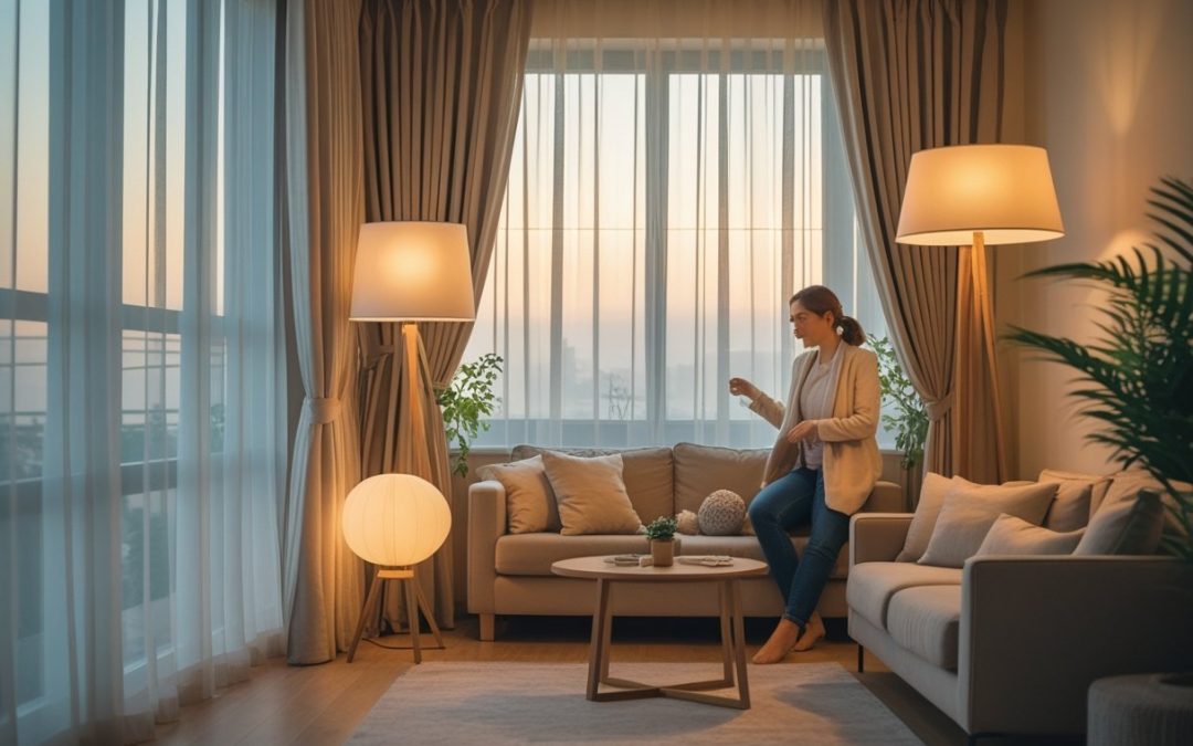 Sådan skaber du den perfekte atmosfære med gardiner og standerlamper til hjemmet