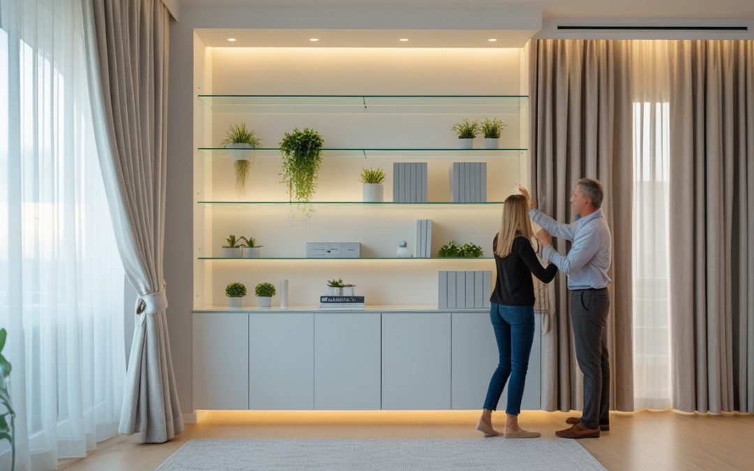 Sådan skaber du et stilfuldt hjem med gardiner og glashylder til opbevaring